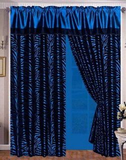 sheer zebra curtains in Curtains, Drapes & Valances