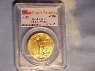   Eagle MS69 PCGS First Strike All 4 and 1 Silver Eagle Get  BUCKS