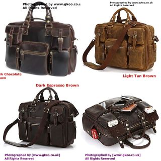   vintage cow leather laptop briefcase doctors attorneys bag office UK