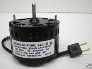 86322000 Genuine Nutone Vent Bathroom Fan Ventilator Motor