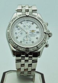 Breitling Crosswind Special Big Date Chronograph White Dial SS A44355