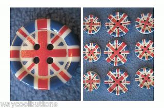 ENGLAND GREAT BRITTAIN UK UNION JACK FLAG 9 BLAZER JACKET PLASTIC 