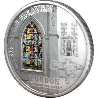 Cook Islands 2011 10$ WINDOWS OF HEAVEN LONDON   Westminster Abbey 