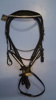   Gift*Beautiful Mexican Ring Grackle Bridle*Soft & Supple*BROWN*PONY