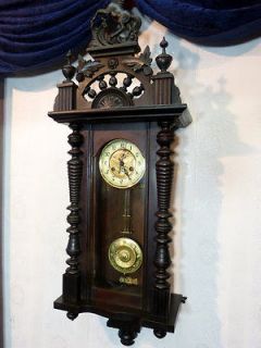 Antique Wall Clock Regulator 1870Th Century Friedrich Mauthe 