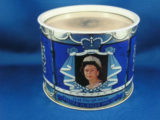 Queen Elizabeth II Silver Jubilee Souvenir Tin Bristows