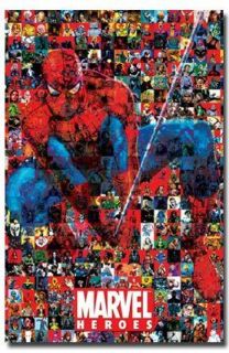 SPIDER MAN COLLAGE POSTER   22x34 SHRINK WRAPPED   MARVEL 9614