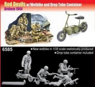 Dragon 1/35 6585 Red Devils w/Welbike and Drop Tube Co