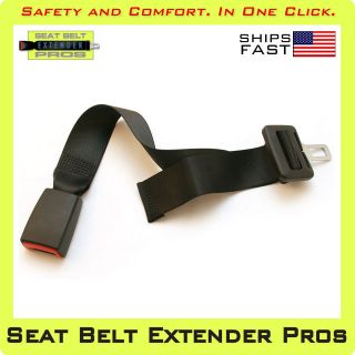 ADJUSTABLE Seat Belt Extension   7/8 buckle  black