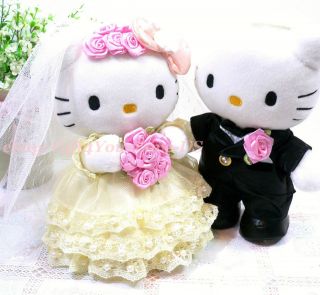12 Hello Kitty Daniel Cat Wedding Plush Doll Car/Home Decor Great For 