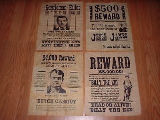 Western Reward, Wanted Posters, James,Cassidy, Hardin