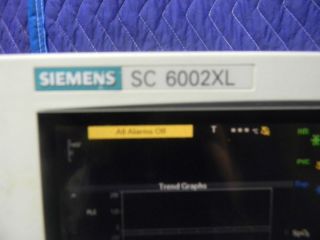 Siemens SC 6002XL Multiparameter Monitor with Infinity Dock Station