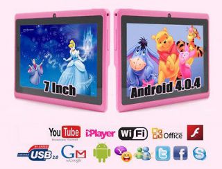 Pink Capacitive Android 4.0 Tablet PC A13 1.2GHz 512MB DDR3 Bundle 