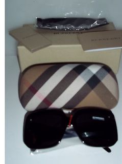 Burberry Sunglasses  Case+Lint Cloth+Box+Authen. Card NIB Black Square 