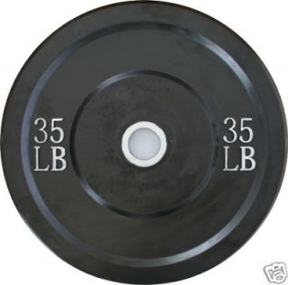 Wright Rubber 35 lb Pair (2) Black Olympic Bumper Plate weight lifting 