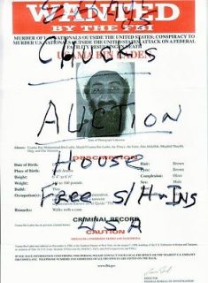 Usama Bin Laden 911Terrorist Leader copy of Wanted By Fbi Poster 3/29 