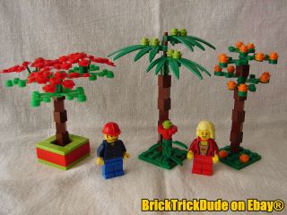   Girl Boy TRIO of TREES CUSTOM BUILDING KIT contains new LEGO