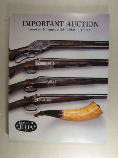 1989 11 28 James Julia Auction Catalog IMPORTANT FIREARMS, PISTOLS 