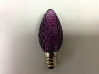 LED C7 Replacement bulb, Commercial Christmas Lights, Purple Light 3 