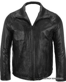 Calvin Klein Coat Bomber Jacket 100% Genuine Lamb Leather NEW $469 
