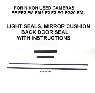 Nikon light seals,mirror cushion for FE, FE2, FM, FM2, F2, F3, FA 