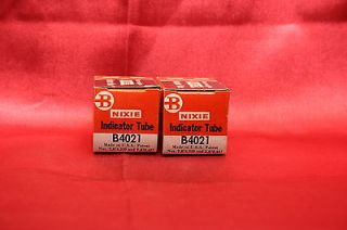 Pair (2) Burroughs B 4021 Tiny Nixie Vacuum Tubes for Wrist Watch or 