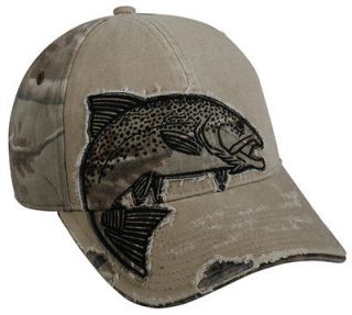 Realtree Trout Camo/Khaki Fishing Hat