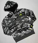 John Deere Gray/Black Camo Sherpa Lined Camouflage Hoodie Sweatshirt 