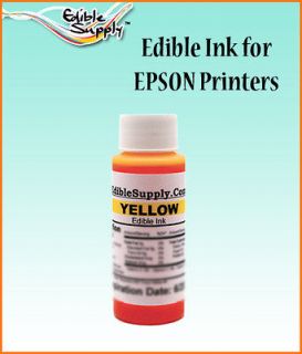   Yellow Edible Ink Refill Kit For All Epson Edible Image Cake Printer
