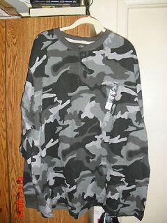 Camouflage grey henley shirt 3XL ready for hunting season