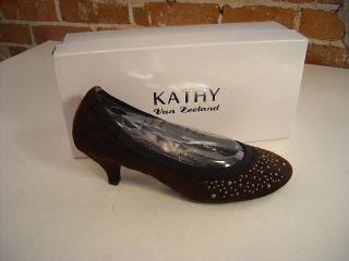 Kathy Van Zeeland Alea Brown Stud & Jewel Alea Pumps