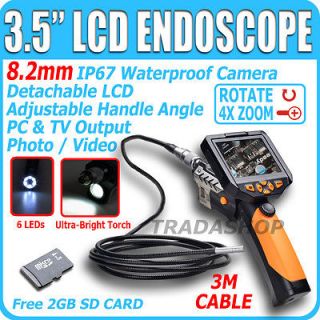   Inspection Camera 8.2 mm Borescope Endoscope Zoom Rotate Flip 3M Cable