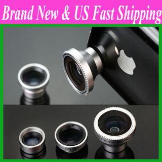   Eye Lens + Wide Angle +Micro Lens Camera Kit for iPhone 4 4S HTC DC110
