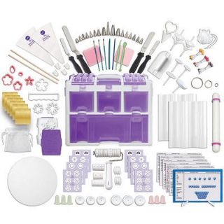 177pc Wilton Ultimate Caddy,Bags,Tip​s,Fondant Tools Cake Decorating 