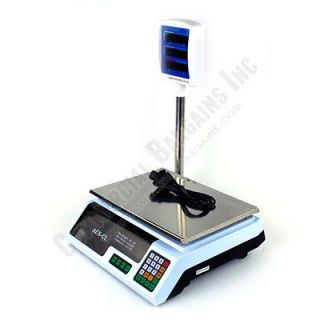 Pack Digital Price Computing Scale Display Tower Rechargeable 