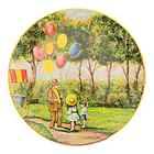 The Balloon Man China Collectors Plate by Artist, Dominic John 
