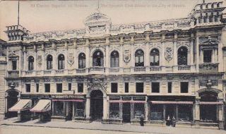 El Casino Espanol Mexico City old 1900s Postcard