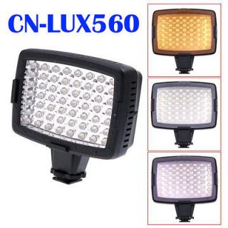 CN LUX560 LED Video Light Lamp For Canon Nikon Camera DV Camcorder