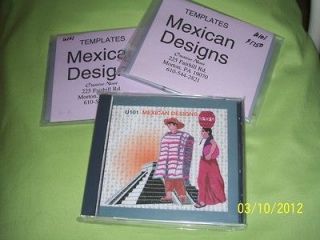 embroidery machine design card U101 Mexican Designs