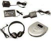   Anti Shock Portable CD Player with AC/DC Car Kit Cassette Adapter