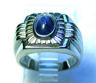 blue sapphire mens rings in Sapphire