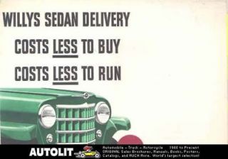 1950 Willys Jeep Sedan Delivery Truck Sales Brochure