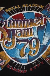   1979 SUMMER JAM reo speedwagon SANTANA concert t shirt * kansas city
