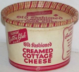 Old cottage cheese container FAIRMONT COUNTRY CLUB DAIRY Kansas City 