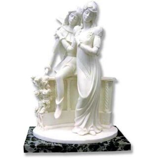 Romeo & Juliet Genuine Santini Marble Statue Sculpture from Italy 17 