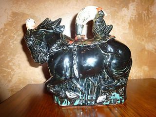 VINTAGE MCCOY POTTERY COOKIE JAR CIRCUS HORSE AND MONKEY CIRCA 1961