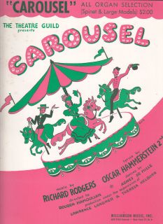 CAROUSEL Rodgers & Hammerstein All Organ SONG BOOK 1967