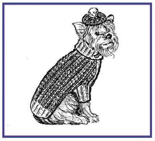 Newly listed Knitting Patterns Dog Coat Jacket Sweater Knit Pattern