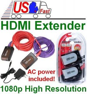 HDMI long Extender/Extension Cord over/for Cat5e/6cable/wire 1080p v1 
