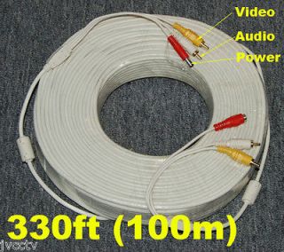 100M (330ft)AV Audio + Video + Power All In One AV Cable (Model# 